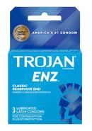 Trojan Condom Enz Lubricated 3 Pack