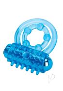 Bodywand Rechargeable Silicone Classic Duo Ring - Blue
